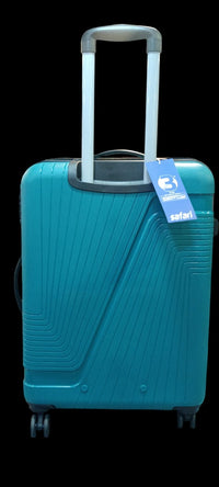 Safari Trucer Plus Medium Trolley Bag – 67 cm, Teal Green, Polypropylene Hard Shell with 4 Spinner Wheels