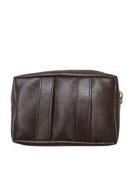Premium Leather Multi-Zipper Pouch