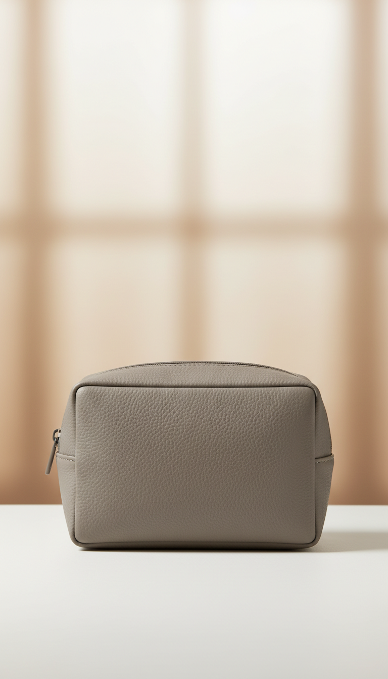 Mink grey travel organizer pouch