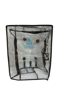 Strolly Cover Transparent Luggage Heavy Quality Cover, 24 Inch, PVC Waterproof Suitcase Protector, 40mm Thickness Premium Material Last Long
