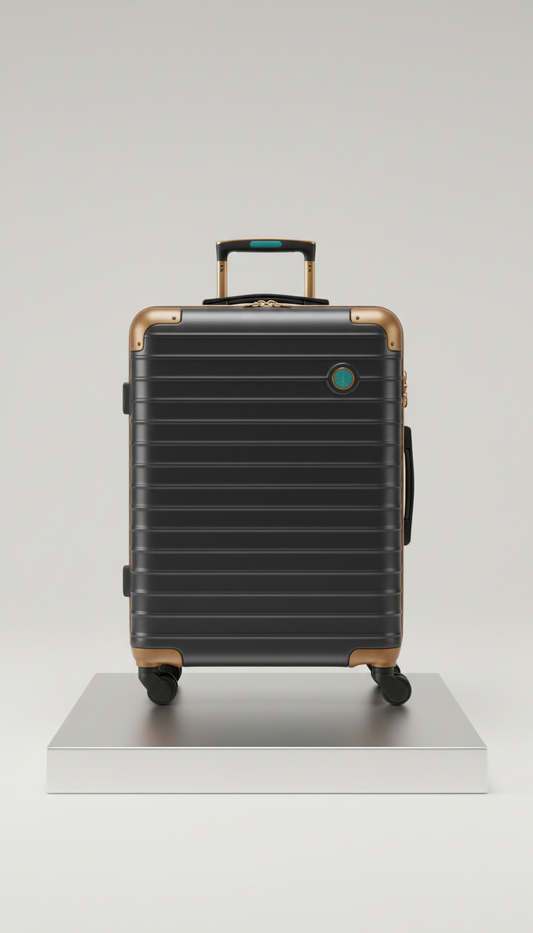 Polycarbonate Carry-On with Metallic Trim