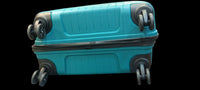 Safari Trucer Plus Medium Trolley Bag – 67 cm, Teal Green, Polypropylene Hard Shell with 4 Spinner Wheels