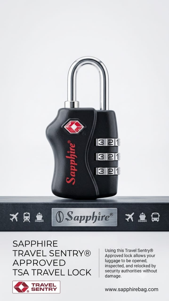 SAPPHIRE TSA LOCK COMBINATION FOR LUGGAGE STUITCASES
