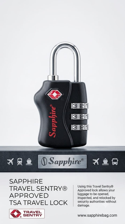 SAPPHIRE TSA LOCK COMBINATION FOR LUGGAGE STUITCASES