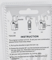 SAPPHIRE TSA LOCK COMBINATION FOR LUGGAGE STUITCASES