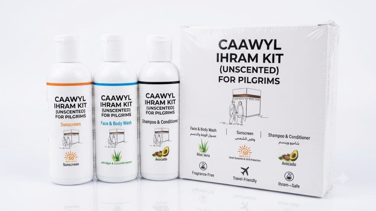 IHRAM KIT UNSCENTED COSMETIC KIT FOR LADIES AND GENTS