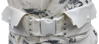 Ihram Ahram Belt for Men | Hajj Umrah | White Polyester Waterproof| Adjustable Strap | Fits Waist 28–38 XL
