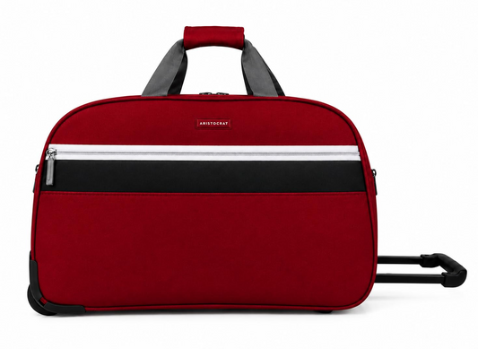 Aristocrat Polyester Lightweight Travel Wheel Duffle Trolley with 3 Years International Warranty-52 Cm