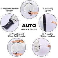 3 Fold Umbrella AB Compact and Auto Open Button