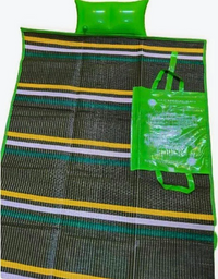 HAJJ AND UMRAH MAT WITH INFLATABLE PILLOW COMPACT (COLORS MAY VARY)