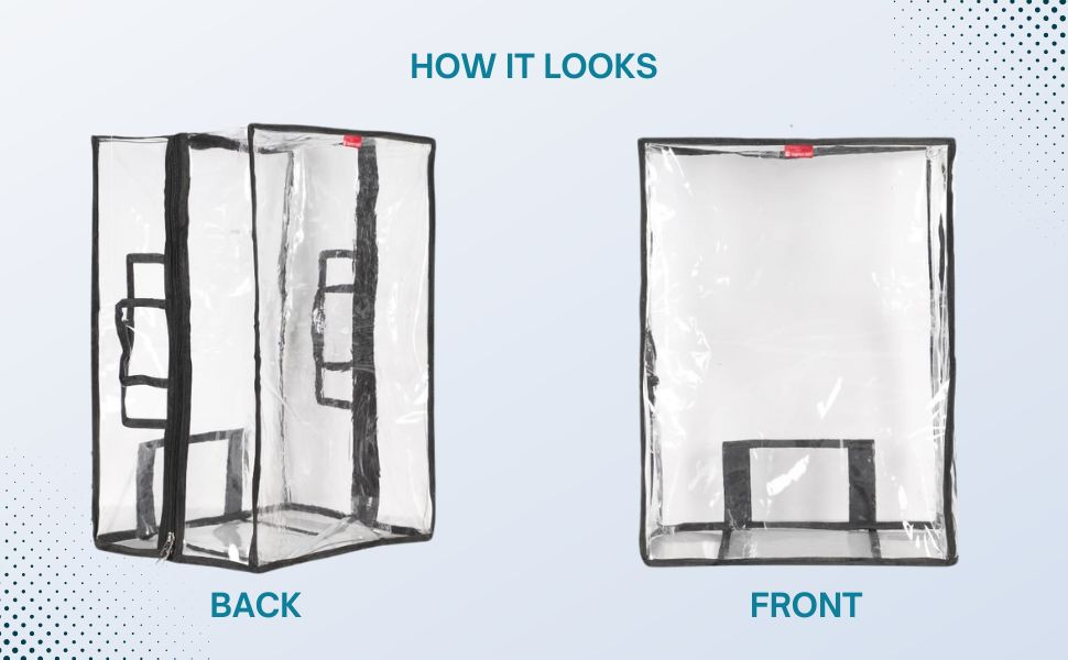 Strolly Cover Transparent Luggage Heavy Quality Cover, 24 Inch, PVC Waterproof Suitcase Protector, 40mm Thickness Premium Material Last Long