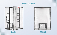 Strolly Cover Transparent Luggage Heavy Quality Cover, 24 Inch, PVC Waterproof Suitcase Protector, 40mm Thickness Premium Material Last Long