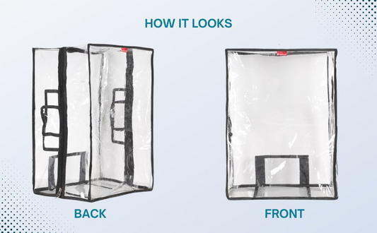 Strolly Cover Transparent Luggage Heavy Quality Cover, 24 Inch, PVC Waterproof Suitcase Protector, 40mm Thickness Premium Material Last Long