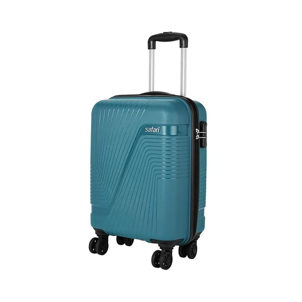 Safari Trucer Plus Medium Trolley Bag – 67 cm, Teal Green, Polypropylene Hard Shell with 4 Spinner Wheels